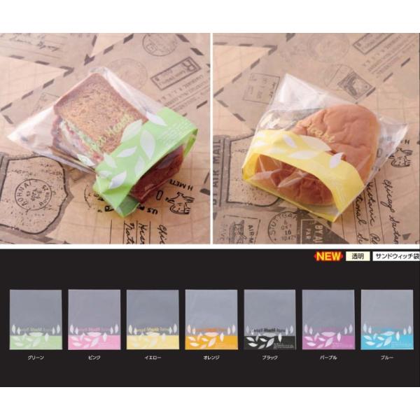 スイートハートリーフ柄縦型サンド（100枚入） ■サンドウィッチやデニッシュ、焼き菓子等にお使いいただけます。【メーカー】大阪ポリエチレン販売（株）【本体規格】150×170（底マチ40）ｍｍ　【入数】100枚入※掲載商品はメーカーと在庫シ...