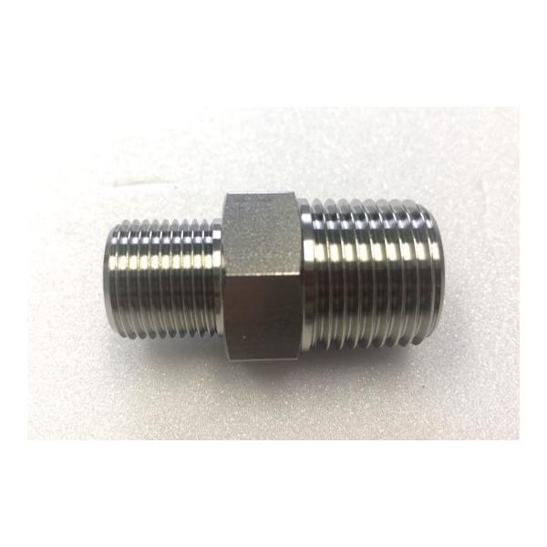 ★形状ストレートタイプアダプタ★材質ステンレス製　★接続ネジ種類G×R★管接続口径G3/8×R1/2★圧力35MPa★用途油圧機器、油圧配管、水配管他に接続