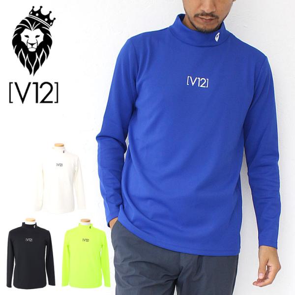 V12（ヴィ・トゥエルヴ） ヴィトゥエルブ ゴルフ CENTER LOGO MOCK