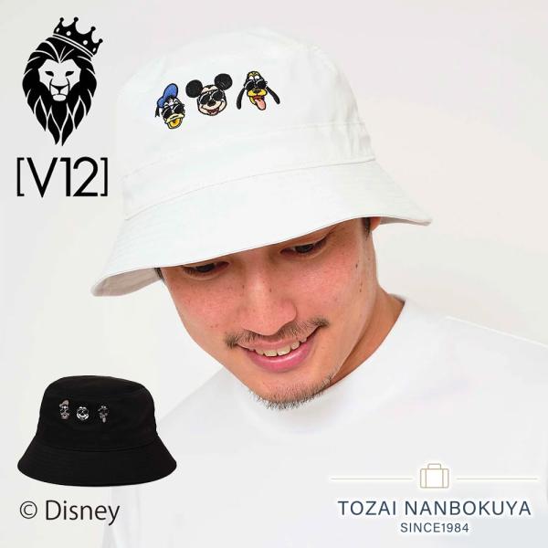 ［V12］ミッキーマウス ゴルフキャップ ホワイト V12 ゴルフ キャップ コラボ メンズ レディース ゴルフキャップ