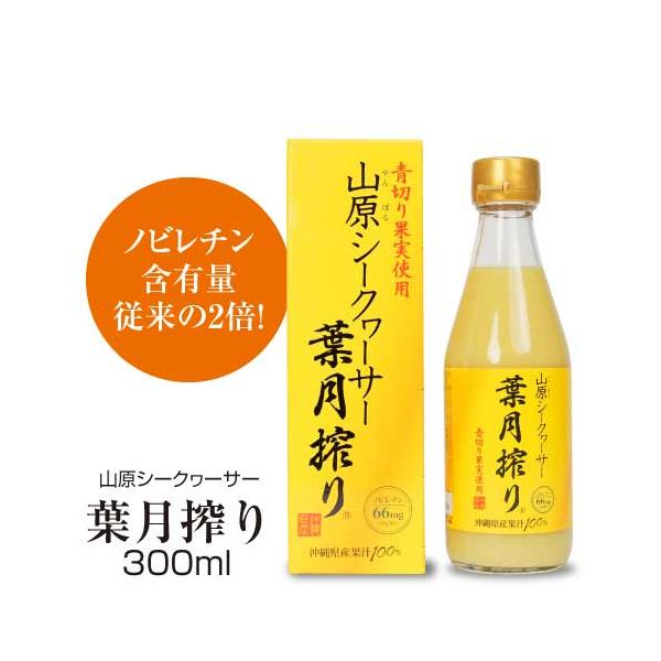 ＼夏季限定／【9月まで】山原シークヮーサー葉月搾り (300ml×1本）｜早摘み｜青切り果実｜琉球フロント【沖縄県産】【ノビレチン2倍含有！】