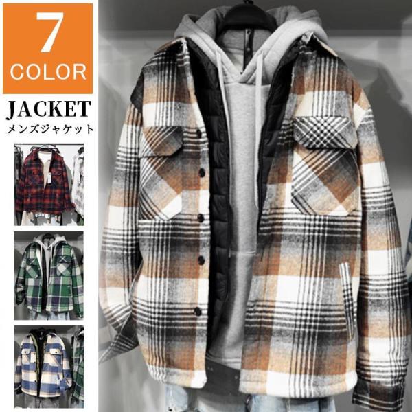コーチジャケット メンズ 秋冬 ジャケット ブルゾン ウール混 ウールタッチ チェック柄 メルトン アウター コーチジャケット メンズ 裏里毛 秋冬 ジャケット ブルゾン ウール混