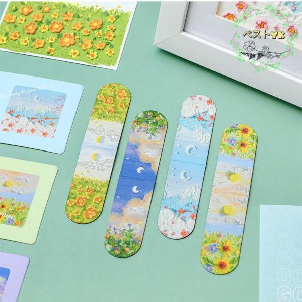 風景絵のブックマークです付きのおしゃれな一品誕生日や母の日など、贈り物としても喜ばれそうです【サイズについて】画像をご参照ください。【重量について】8g【素材について】紙【カラーについて】生産ロットにより柄の出方や色の濃淡が異なる場合がござ...