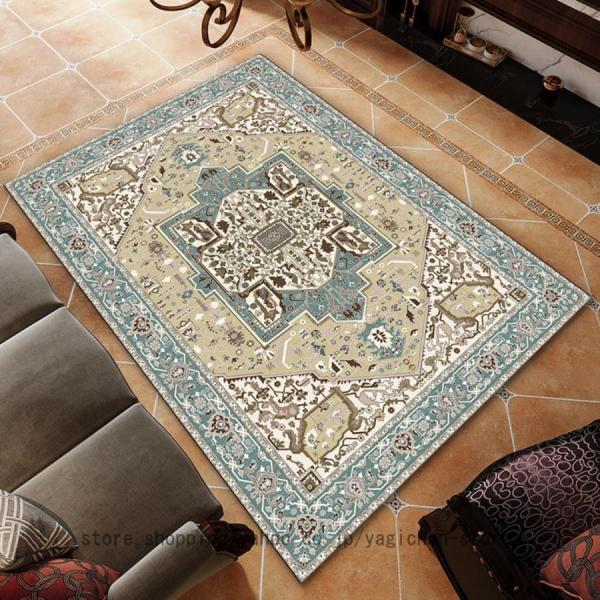 弊社は、お客様の夢見ていた快適な生活を実現しようと努力しています。お部屋に快適な大きさのカーペットを選びましょう。♪-------------------------♪★オシャレありの アンティークエスニック柄デザイン★柔らかい肌触り生地♪...