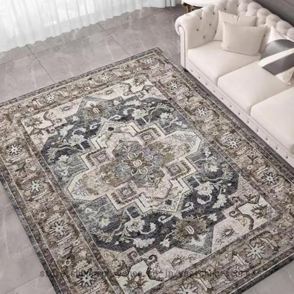 弊社は、お客様の夢見ていた快適な生活を実現しようと努力しています。お部屋に快適な大きさのカーペットを選びましょう。♪-------------------------♪★オシャレありの アンティークエスニック柄デザイン★柔らかい肌触り生地♪...