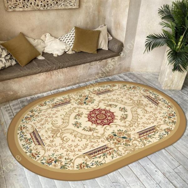 ◆材質：（表）ポリエステル ／ 裏面：不織布(滑り止め加工)  上品で優美に、そして、華やかな、上品で豪華、エレガントタイプのペルシャデザインです。 お部屋を華やかに彩りますので、トレンドのヴィンテージ系から西海岸風インテリ北欧系インテリア...