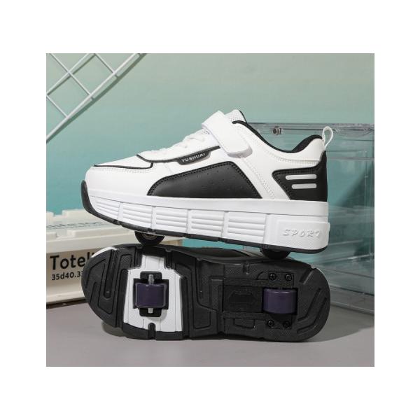 商品名:ローラーシューズ ローラースケート キッズ 大人 子供 メンズ レディース スニーカー ローラースニーカー 運動靴 スポーツ 男女兼用 1輪 2輪 学生 ジュニア                            商品説明:2タ...