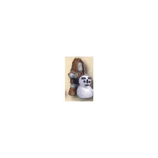 作陶家が心を込めて創る縁起と癒しの置物たち細川智晴作一休さんのシリーズ (一休さんと雪だるま)サイズ：高さ約8.3cm一休さんは、室町時代の僧です。その生涯に様々な説話を残した頓知（とんち）が有名です。