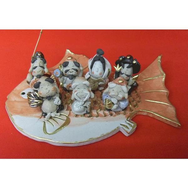 【新品未使用】縁起物　癒やし　七福神　 セット　瀬戸焼 手作りの陶人形 七福神 縁起 癒し瀬戸焼人形 : 日本ものこと百貨