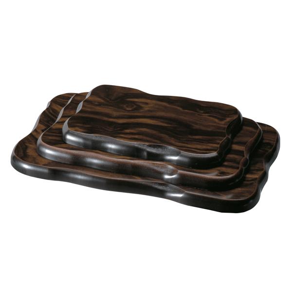 花台・敷板お気に入りの品や季節の花を飾って暮らしに潤いを・・・。花台飾り台 黒檀調：MDF・ウレタン塗装　寸法：42×26×1.8cm