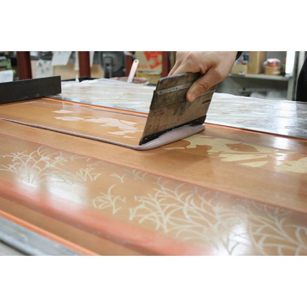 手染め 麻のれん のれん（満月うさぎ） <秋柄> 自然の癒し