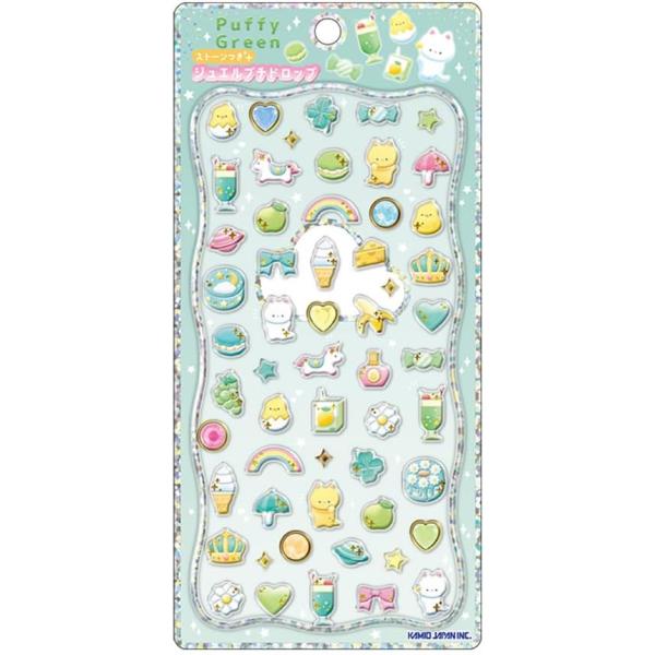 カミオジャパン　ジュエルプチドロップ　プチドロップステッカー　おはじきシール towayu_4550432274686