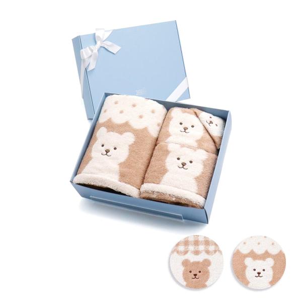 タオル美術館 タオル 名入れ 刺繍 TMOC ナチュラルベア タオルセット