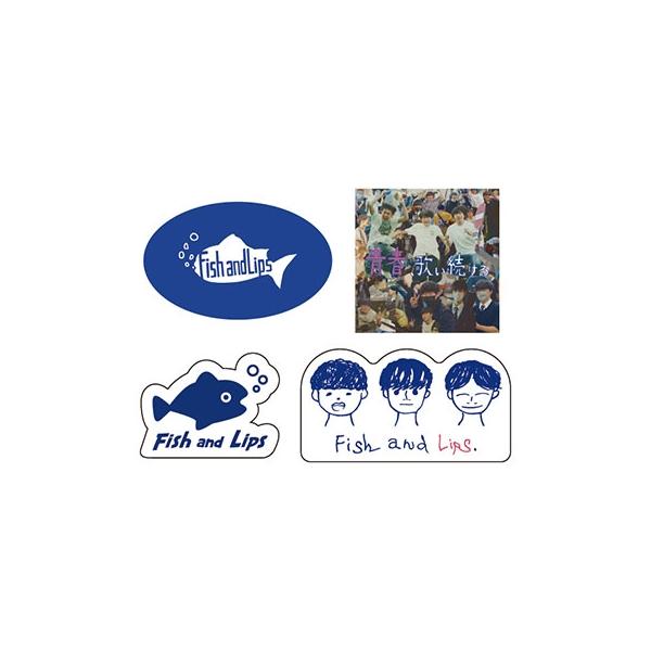Fish and Lips ロゴ&ジャケ ステッカーセット(4枚入り) Accessories