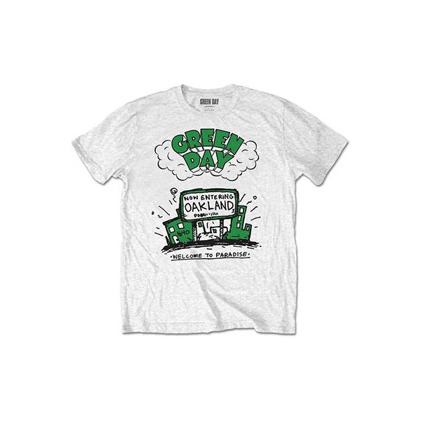 GREEN DAY Tシャツ ホワイト Green Day / グリーン・デイ - WELCOME TO PARADISE Tシャツ