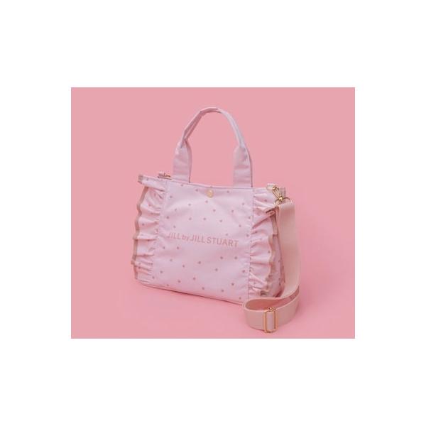 3年保証』 JILL by JILL STUART BOOK ハートフリルバッグ PINK