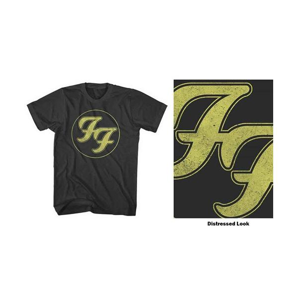 Foo Fighters FOO FIGHTERS Distressed FF Logo (Black)Tシャツ L