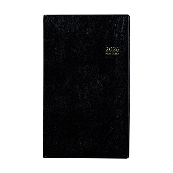 2026年 手帳 1月始まり No.104 ニューダイアリー アルファ 10[黒]高橋書店 手帳判ウィークリー Book