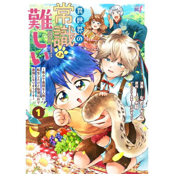 『異世界の常識は難しい〜希少で最弱な人族に転生したけど物理以外で最強になりそうです〜』1巻の表紙（Yahoo!ショッピングより）