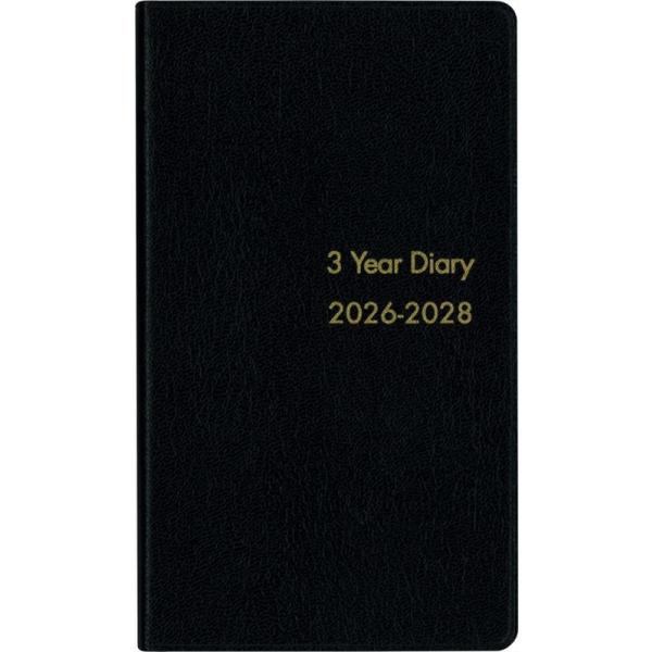 060 3年連用手帳(黒) 2026年版手帳 / 書籍  〔本〕