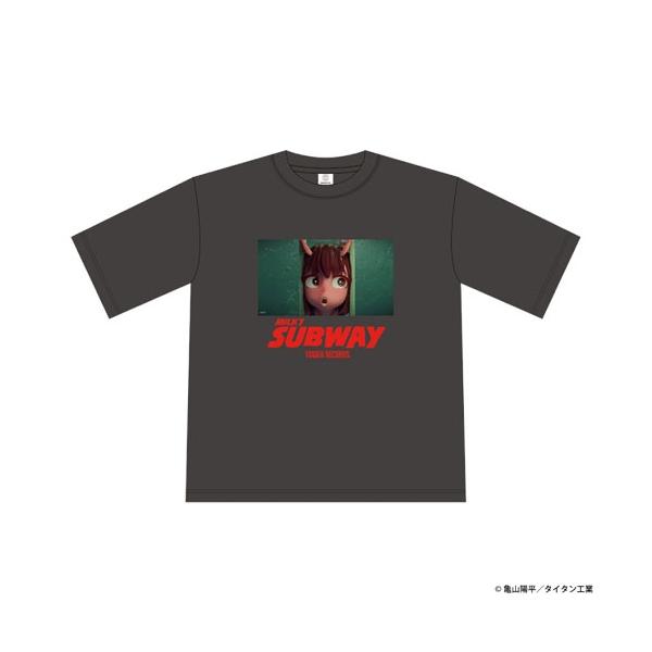ミルキー サブウェイ TOWERRECORDS Tシャツ L 銀河特急 ミルキー☆サブウェイ × TOWER RECORDS Tシャツ チハルver. L