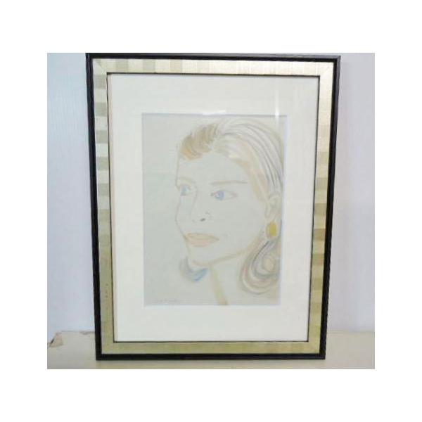 送料無料 ◇ 【A】絵画 水彩画 女性像 TAKAE 幅323×奥行417×厚み10mm