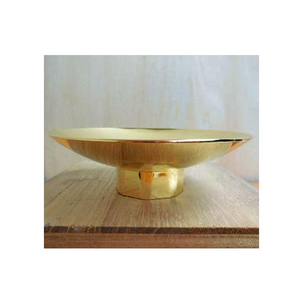 送料無料 ◇ 金属工芸 金盃 24KGP 直径100×高さ33mm 無地 メッキ純金