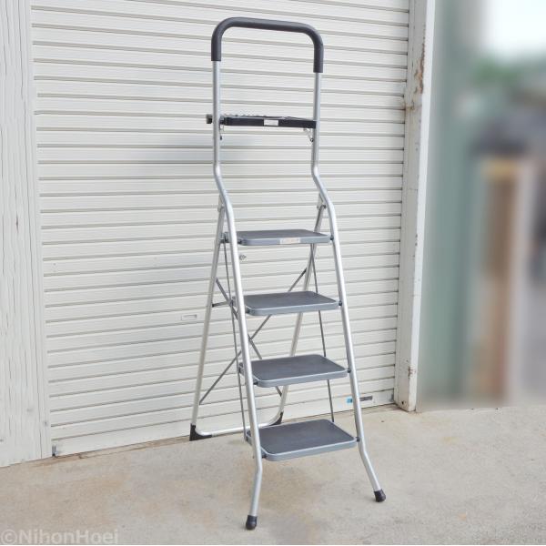 【中古】【動作OK】【店頭引取限定】万能アルミ脚立　5,830円（税込）1040 直接引き取りOK ◇ アルミ脚立 幅広 ステップ 4段 (4尺/180cm
