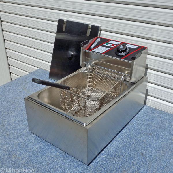 送料無料 ◇ 電気 卓上 フライヤー 6L TRS 幅280×奥行432×高さ287mm