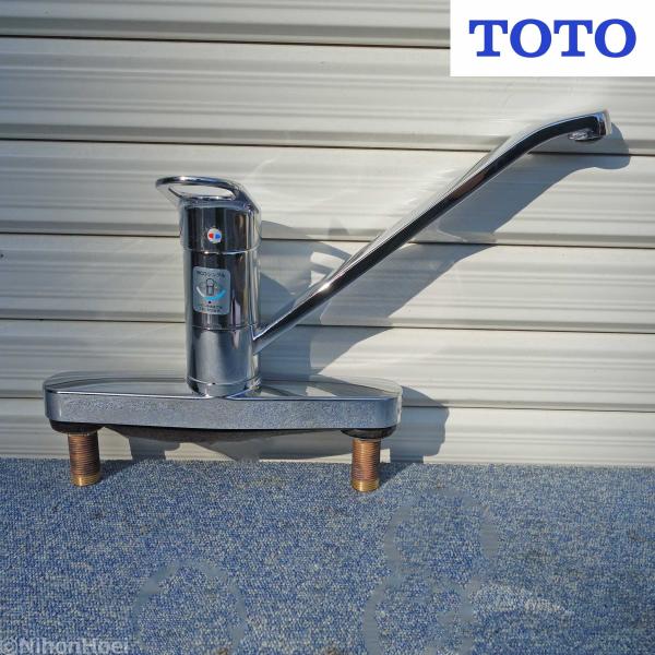 TOTO キッチン用 水栓 TKGG33E ◇ シングルレバー 混合栓 台付き 2穴 