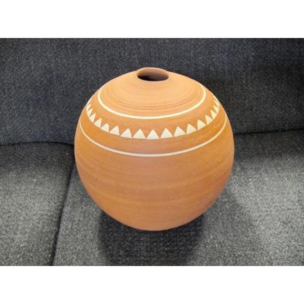 陶芸　手作り陶器　壷　線文 陶芸 手作り陶器 壷 線文 【公式通販】