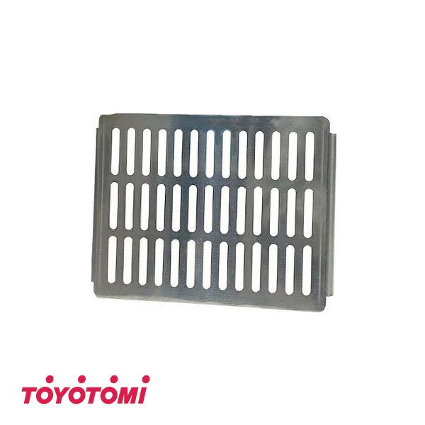 トヨトミ　二次燃焼焚火台 BF-GM1専用　ゴトク・型式 ： GM-BF1GT1・外形寸法(mm) ： 高さ12×幅158×奥行 137・質量(kg) ： 約0.3・耐荷重(kg) ： 約6・材質 ： ステンレス