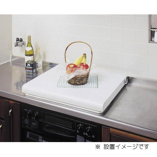 ・サイズ（cm）：幅61.5×奥行き51.5×高さ4.5・材質：スチール（ネオトン加工）・色：アイボリー・耐荷重：カバー3kg　鍋ふた：0.5kg・重量：2.7kg※コンロカバーは、油ハネなどから周りの壁をガードしたり、　一時的な調理スペー...