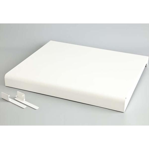 商品説明の画像には、サイズ違い・色違い商品も含まれております。設置イメージとしてご参考になさってください。・サイズ：幅800×奥行き572×高さ70mm・材質：スチール（ホワイト調）・重量：約2.9k・耐荷重：3kg　・部品明細：コンロカバ...