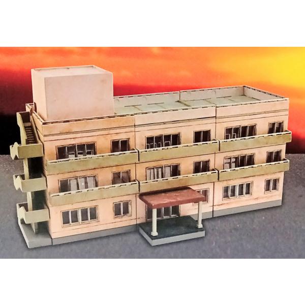 ジオコレ 1/150「病院B & 駅前ビル等 + オマケ」6点セット 建物コレクション （ジオコレ） 病院 B (鉄筋造) トミーテック