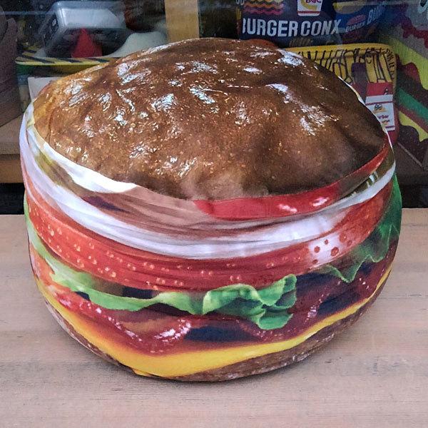 入れるバーガークッション　シュナウザー 新作 シュナウザー 円 刺繍風 クッションカバー 45.72×45.72cm