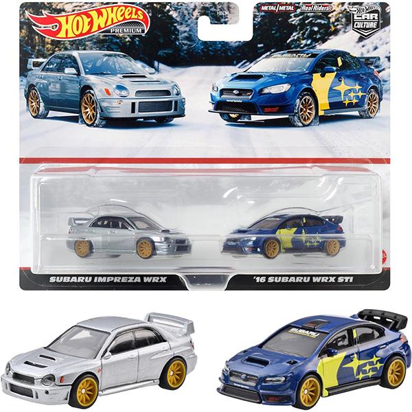 ホットウィール プレミアム2パック スバル インプレッサ ＆ WRX STI ホットウィール(Hot Wheels) プレミアム 2パック スバル インプレッサ