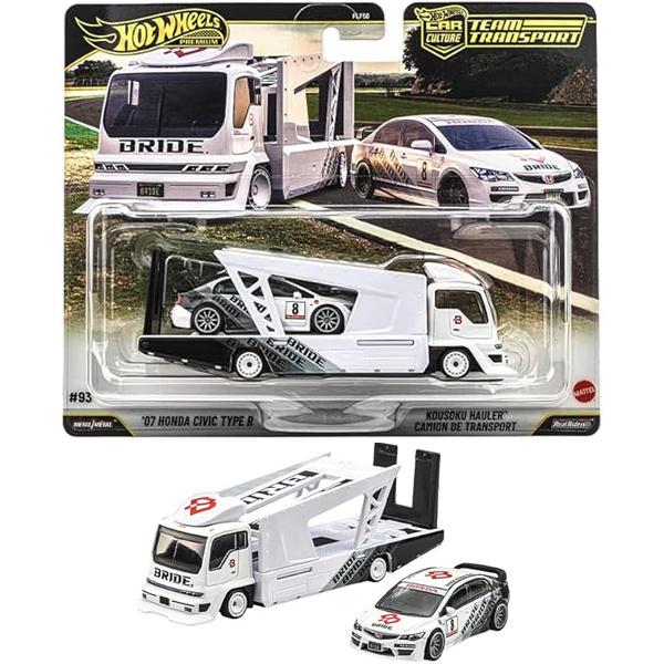ホットウィール '97 ホンダ シビック タイプr チェイス ファクトリーセット ホットウィール(Hot Wheels) チームトランスポート '07 ホンダ