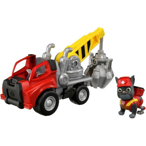 ギミック付きビークルとフィギュアのセット！「ラブル＆クルー」で活躍するチャージャーのクルーグラバーが登場！(1)クレーンが回転！アームが開くよ！(2)チャージャーのフィギュアを運転席に乗せて遊ぼう！発売日：2025年11月15日パッケージサ...