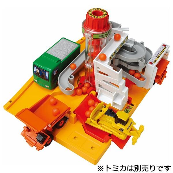 トミカ トミカワールド まちがうごくよ!つみおろし工事現場 : トイ