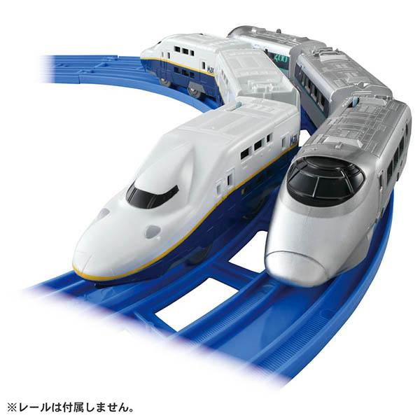プラレール 新幹線YEAR2022 400系つばさ&E4系Max連結セット | 電車
