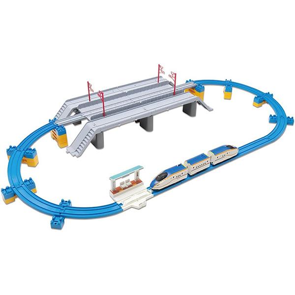 プラレール W7系北陸新幹線かがやき 鉄道道路併用橋セット | 電車 車両