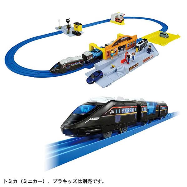 プラレール もっとトミカと遊ぼう!はこんで出発!情景いっぱい駅前