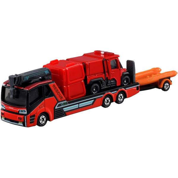 トミカ ロングタイプトミカ No.132 モリタ 小型オフロード消防車 レッドレディバグ & 搬送車