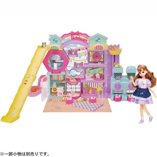 わんにゃんシェアハウスとペットシッターリカちゃんがセットになって登場！リカちゃんといろんなペットたちが楽しくくらすシェアハウスへようこそ♪ペットシッターのお洋服を着たリカちゃんがセットになっています。わんにゃんシェアハウスにはお世話遊びがた...