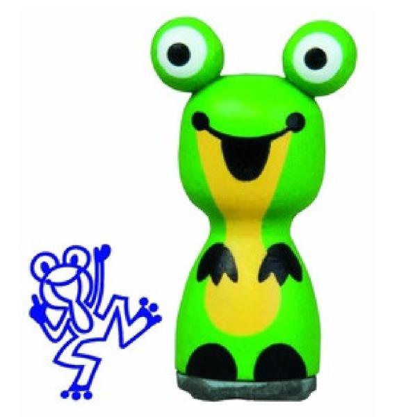 DETOA ؐl`wX^vEx`FR WOODEN STAMP FROGWOODEN STAMP FROG