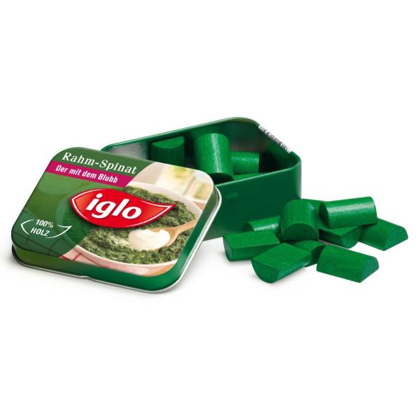 Erzi(GcB)ؐ܂܂ƁwʓzE\ExSpinach Iglo in a tin