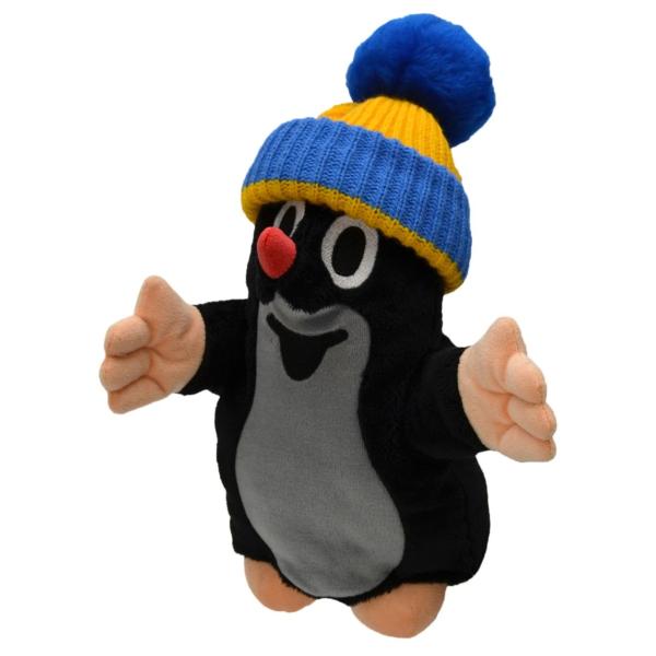 Mole 28cm blue cap-hand puppet