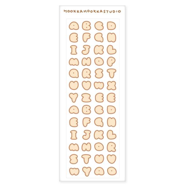 HOOKKA HOOKKA STUDIO plain bread alphabet seals V[ ؍G