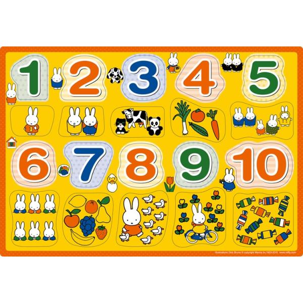 [Release date: January 17, 2023]商品名：ミッフィーすうじサイズ：26×37.5cm品　番：APO-25-214ピース数：20メーカー：エポック社補　足：【子供用パズル】【板パズル】【対象年齢1.5才以上】【ピ...